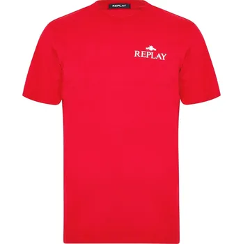 Pánské tričko Tričko Replay Red 665 9863702 S