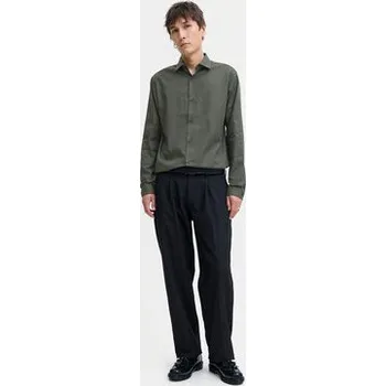 Pánská košile Jack & Jones Košile Parker 12227385 Zelená Slim Fit XXL
