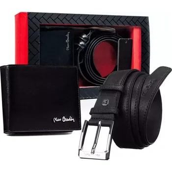 Peněženka Dárková sada: kožená peněženka a pánský pásek - Pierre Cardin ZM-PC7