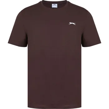 Pánské tričko Tričko Slazenger Chocolate Brown 2275889 M