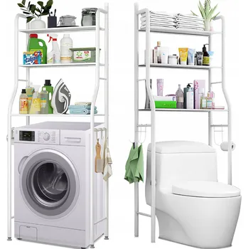 Koupelnový nábytek KOUPELNOVÁ SKŘÍŇKA POLICE NAD PRAČKU WC REGÁL 3 POLICE MÍSTO NA PŘÍSLUŠENSTVÍ