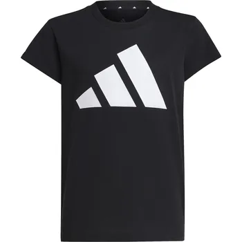 Dívčí oblečení Tričko adidas Black 9587151 9-10 Years