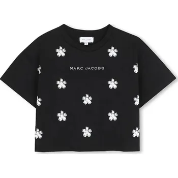Dětské bavlněné tričko Marc Jacobs černá barva, W60582 99X, vel. 138