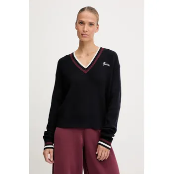 Dámský svetr Svetr s příměsí vlny Guess SABINA tmavomodrá barva, V5BR01 Z1152 V5BR01.Z1152 59X, vel. M