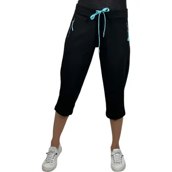 N-feel Dámské černé 3/4 tepláky KATARINA Barva: Černá, Velikost: XL