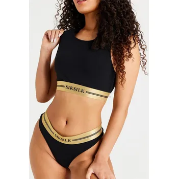 Podprsenka Sportovní podprsenka SikSilk Black 5659104 4 (3XS)