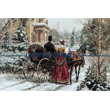 Látkový panel - Zimní retro - ZIM -241 Velikost: 20x13cm, Materiál: Úplet