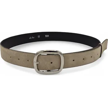 Opasek Béžový dámský pásek z přírodní kůže - Vivien