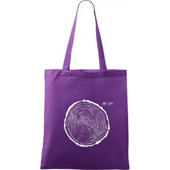 Letokruhy - 40 - Taška bavlněná - 42 x 38 cm ( Fialová )