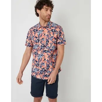 Pánská košile Košile Threadbare Peach 7414841 X Large