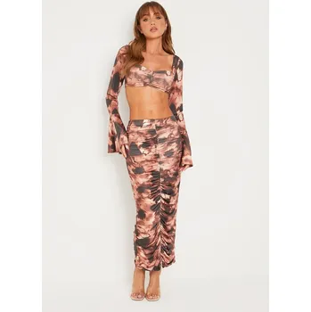 Dámská sukně Missy Empire Brown 6562900 6 (2XS)