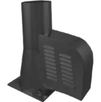 Hlavice pro radiátor M500 – čtvercová podstava, černá prům. 200 mm