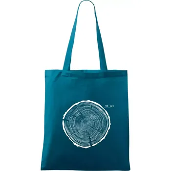 Nákupní taška Letokruhy - 95 - Taška bavlněná - 42 x 38 cm ( Petrolejová )