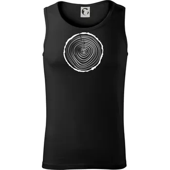 Pánské termoprádlo Letokruhy 20 bez věku - Tílko pánské Core - S ( Černá )