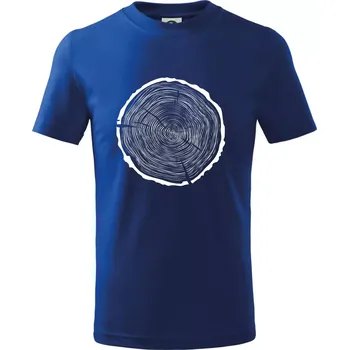 Chlapecké tričko Letokruhy 60 bez věku - Tričko dětské bavlněné - 98 cm / 2 roky ( Královská modrá )