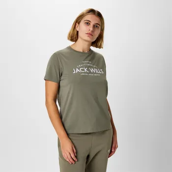 Dámské tričko Tričko Jack Wills Light Khaki 5306589 8 (XS)