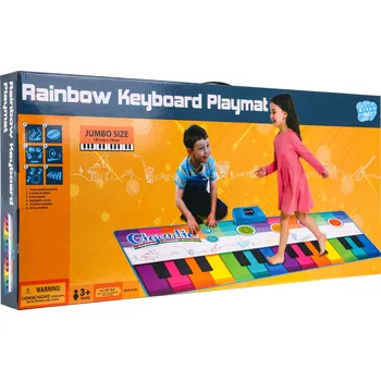 Hudební nástroj pro děti Large Music Mat Super Colorful Keyboard