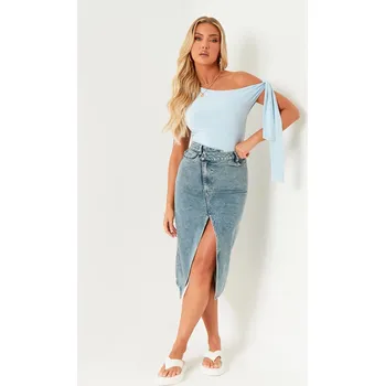 Dámská sukně Missy Empire Blue 9964866 6 (2XS)