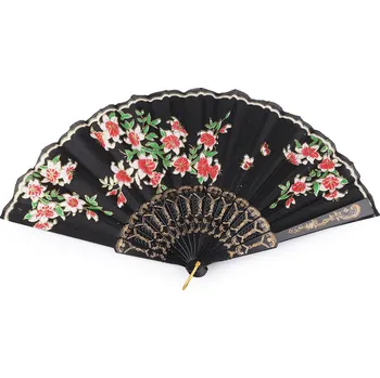 Vějíř textilní s glitry