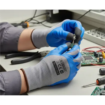 Pracovní oblečení Procera Rukavice X-TARGET Velikost 7 modrá/šedá