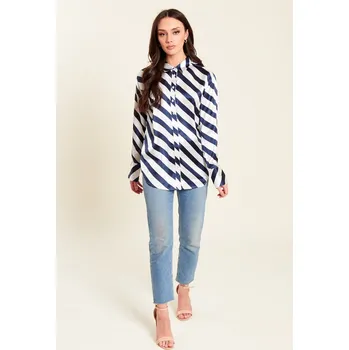 Dámská košile Šaty Be You Navy Stripe 2724881 24 (5XL)