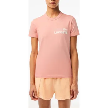 Dámské oblečení Tričko Lacoste Pink 6420109 6