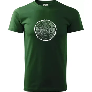 Pánské tričko Letokruhy 30 bez věku - Triko extra velké (5-8XL) - 6XL ( Lahvově zelená )