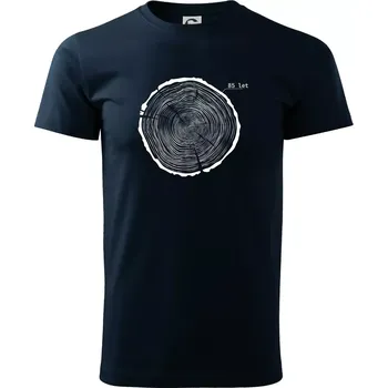 Pánské tričko Letokruhy - 85 - Triko extra velké (5-8XL) - 8XL ( Námořní modrá (velmi tmavá - téměř černá) )