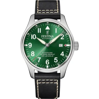Módní doplněk Hodinky Festina Silver Green and Black 4698662 One Size