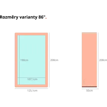 Reklamní LED panel Holobox Fotobudka 2v1 Holografický LED Reklamní Kiosek a Fotokoutek Výběr Velikosti 86"