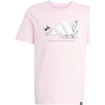 Dívčí tričko Tričko adidas Pink 9640985 7-8 Years