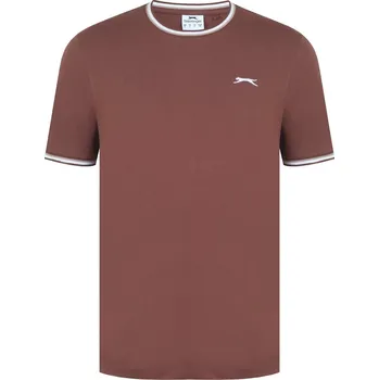 Pánské tričko Tričko Slazenger Cappuccino 8762373 S