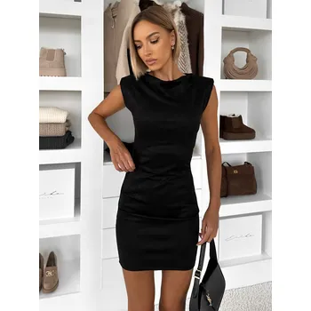 Dámské šaty Černé pouzdrové šaty ORVINEA Velikost: S/M