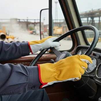 Pracovní rukavice Procera Rukavice X-GOLDRIVER, v.10 Velikost 10 šedá/žlutá