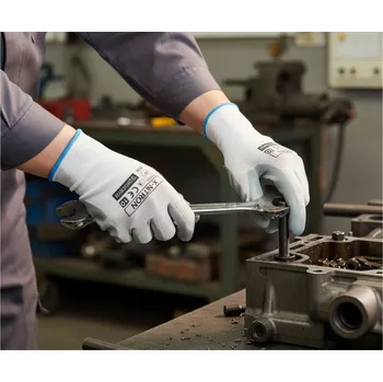 Pracovní rukavice Procera Rukavice X-NITRON Velikost 7 šedá/bílá