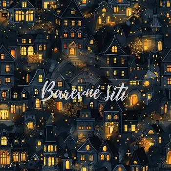 Úplet, Svítící domečky (E) (Top kvalitní úplet Bella digitisk)