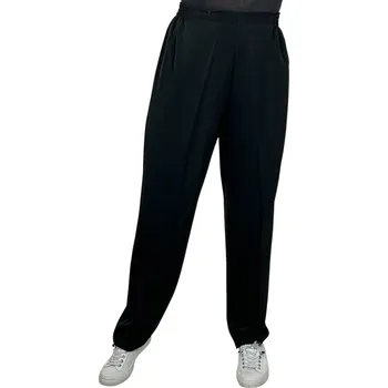 Dámské kalhoty Joulie Dámské černé společenské kalhoty NELLA Barva: Černá, Velikost: 4XL