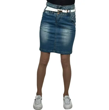 Dámská sukně Fashion Dámská modrá sukně 01 Barva: Modrá, Velikost: S