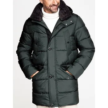 Luxusní zimní bunda /parka/ - v nadměrné velikosti 4585 Tmavě modrá 4XL