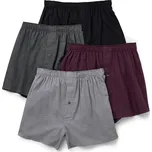 705631 - Tchibo - Flanelové boxerky - pro muže - vel. M/5 - barva: červená/s proužky