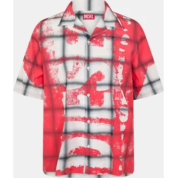 Pánské oblečení Košile Diesel Racing Red 9468866 L (50)