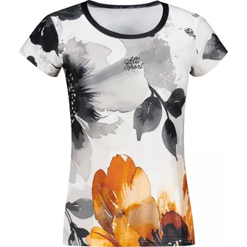 Dámské tričko Dámské volnočasové triko premium ALTISPORT VOJ/ALW117TR06 ČERNÁ/ORANŽOVÁ XL