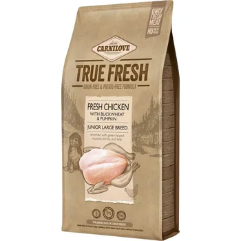 Krmivo pro psa 2x11,4kg Carnilove True Fresh Chicken Junior Large Breed – výhodné balení