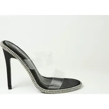 Dámské sandále Plain Black Satin 981724 6 (39)