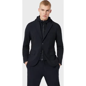 Pánská větrovka Bunda Emporio Armani Navy Blue 7293019 2XS