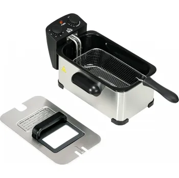 fritéza Fritéza s ochranou proti přehřátí, 3 litry | stříbrná