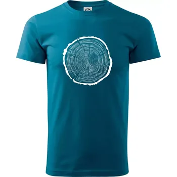 Letokruhy 70 bez věku - Klasické pánské triko vyšší gramáže - M ( Petrolejová )