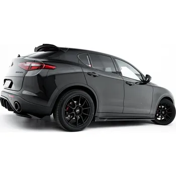 Tuning Maxton Design difuzory pod boční prahy ver.2 pro Alfa Romeo Stelvio, černý lesklý plast ABS