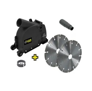 Stojan na brusku Fartools drážkovací pouzdro pro úhlovou brusku 125 mm + dva řezné kotouče 115925