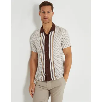 Pánská košile Košile Threadbare Cream 5618438 Medium